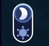 Chees Road Game dark mode toggle switch in the settings panel