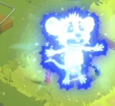 Chees Road Game ghost mouse passing through a trap safely during Ghost Mode